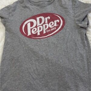 Gray Dr Pepper Logo T-Shirt